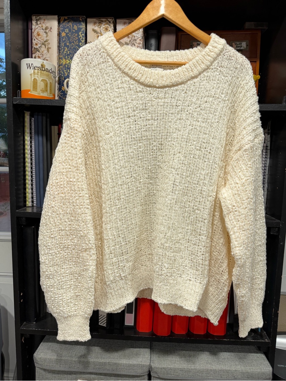 Target Cream Cozy Chunky Crew Sweater